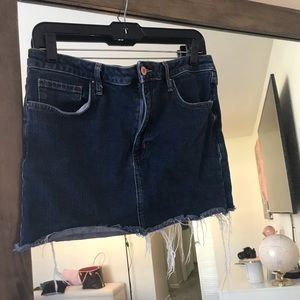 Denim mini skirt